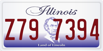 IL license plate Z797394