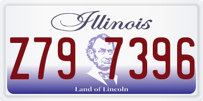 IL license plate Z797396