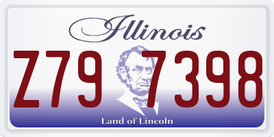 IL license plate Z797398