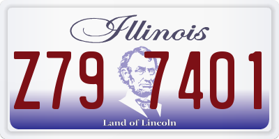 IL license plate Z797401