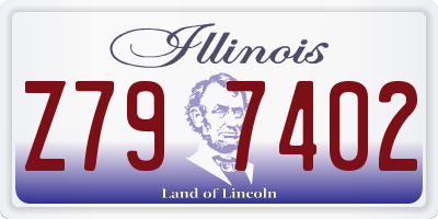 IL license plate Z797402