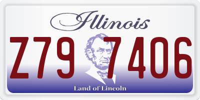 IL license plate Z797406