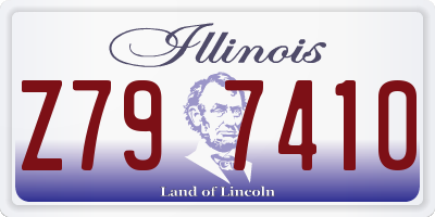IL license plate Z797410