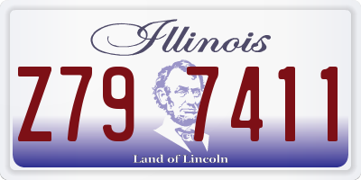 IL license plate Z797411