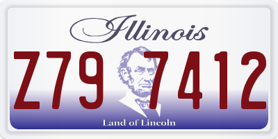 IL license plate Z797412