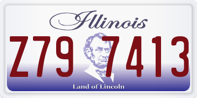 IL license plate Z797413