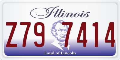 IL license plate Z797414