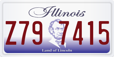 IL license plate Z797415