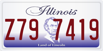 IL license plate Z797419