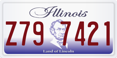 IL license plate Z797421