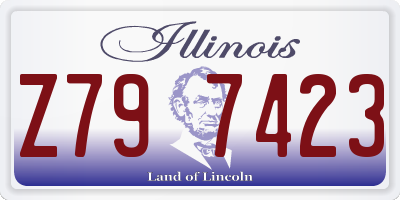 IL license plate Z797423