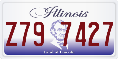 IL license plate Z797427