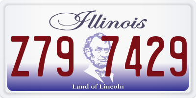 IL license plate Z797429