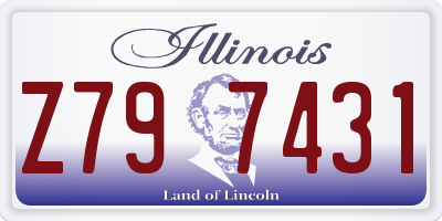 IL license plate Z797431