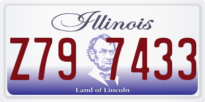 IL license plate Z797433