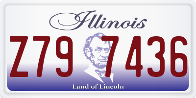IL license plate Z797436