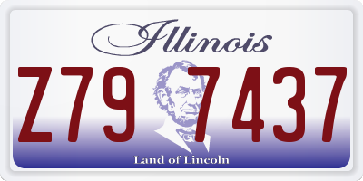 IL license plate Z797437