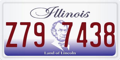 IL license plate Z797438