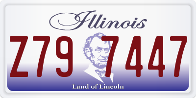 IL license plate Z797447