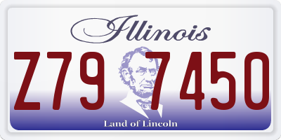 IL license plate Z797450