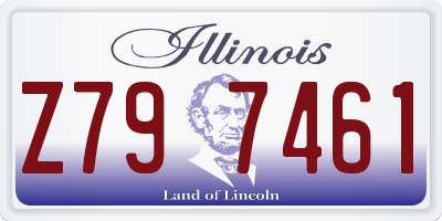 IL license plate Z797461