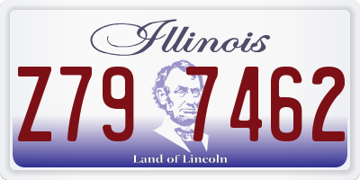 IL license plate Z797462