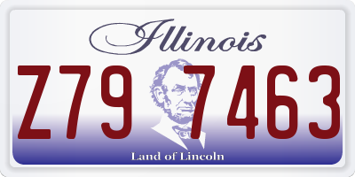 IL license plate Z797463