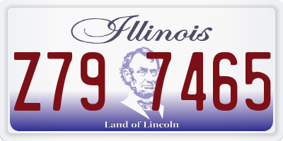 IL license plate Z797465