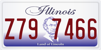 IL license plate Z797466