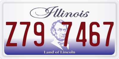 IL license plate Z797467