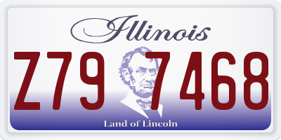 IL license plate Z797468