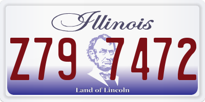 IL license plate Z797472