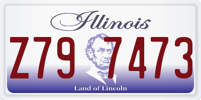 IL license plate Z797473