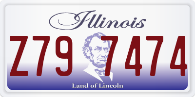 IL license plate Z797474