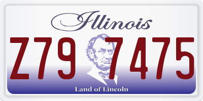 IL license plate Z797475