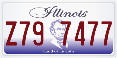 IL license plate Z797477