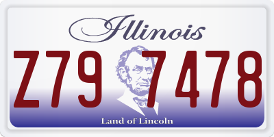 IL license plate Z797478