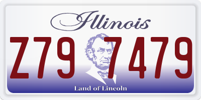 IL license plate Z797479