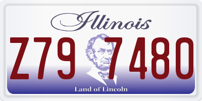 IL license plate Z797480