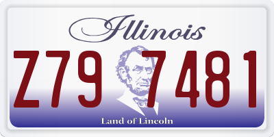 IL license plate Z797481