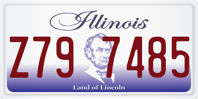 IL license plate Z797485