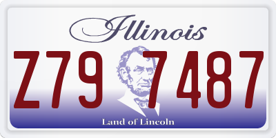 IL license plate Z797487