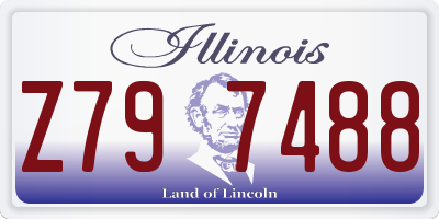IL license plate Z797488