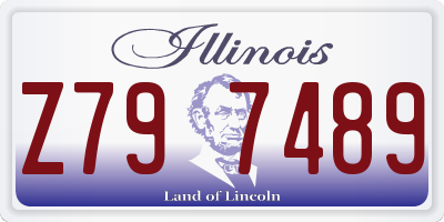 IL license plate Z797489