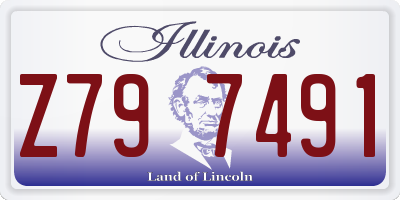 IL license plate Z797491