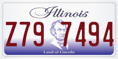 IL license plate Z797494