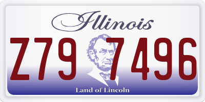 IL license plate Z797496