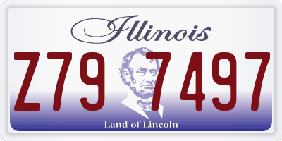 IL license plate Z797497