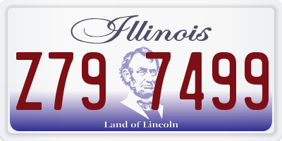 IL license plate Z797499