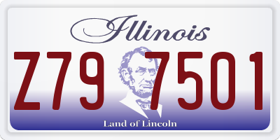 IL license plate Z797501